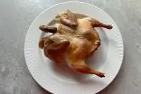 Перепелки запеченные в рукаве