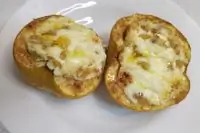 Запеченные яблоки с творогом