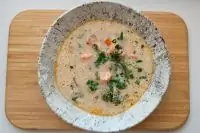 Уха со шпинатом