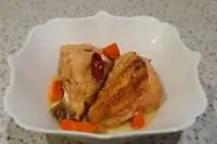 Курица домашняя тушенная в духовке