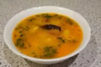 Грибной суп с плавлеными сырками