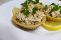 Начинка для тарталеток с печенью трески