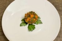 Корзинки из горбуши с зеленью